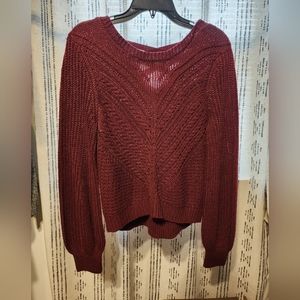 Burgandy Knit Sweater